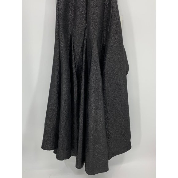 Mac Duggal Dress 66975 One Shoulder Metallic Ruffled Evening Gown - Picture 15 of 16